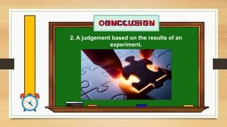 a judgement based on the results of an experiment|Judgment Rule 4 for Experimental Analysis – Reading Social .